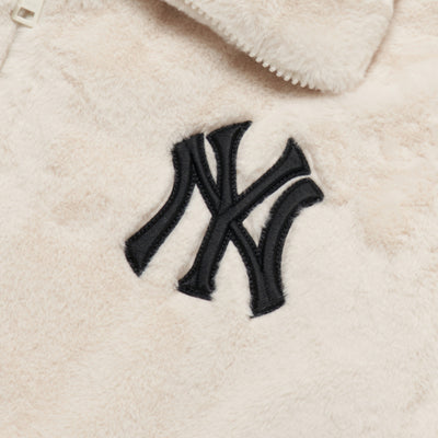 MLB Korea - New York Yankees Basic Stand Neck Mega Logo Plush Jumper