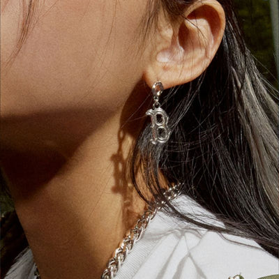 MLB Korea - Ringing Logo Single Earring