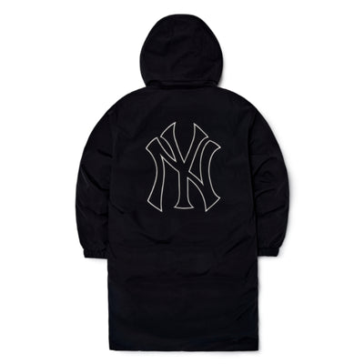 MLB Korea x Aespa Karina - Unisex Basic Mega Logo Long Padded Parka New York Yankees