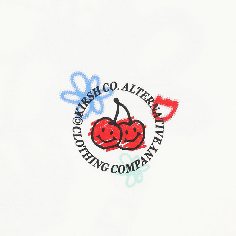 Kirsh - Doodle Cherry Circle Logo Short Sleeve T-shirt
