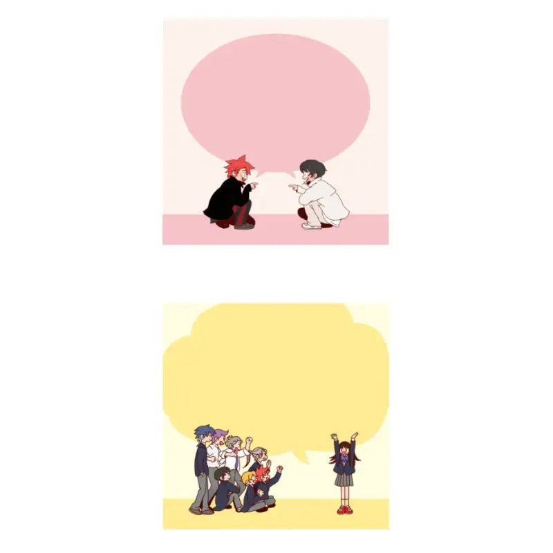 Dark Moon - Cut Toon Sticky Memo - Webtoon Friends - Memo Pads - Harumio