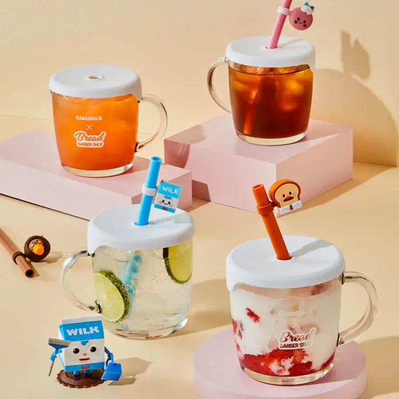 Glasslock x Bread Barbershop - Straw Cap Mug - Glasslock - Mug - Harumio
