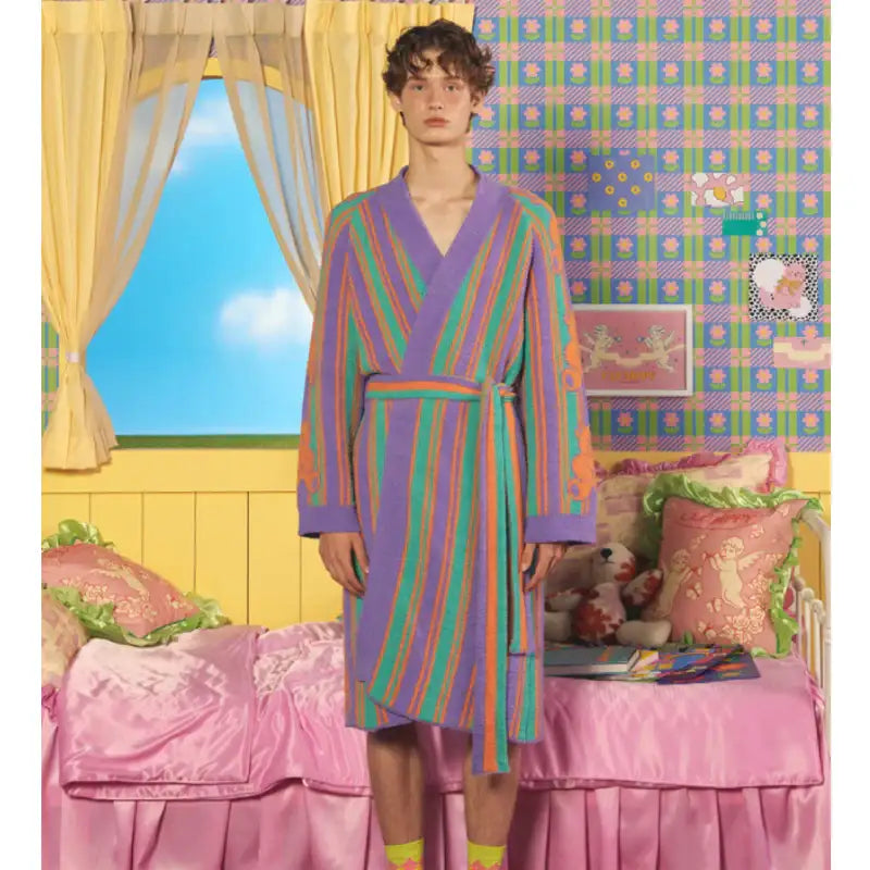 【Wiggle Wiggle】SILKY ROBE Wiggle Wiggle - Clumppy's Lounge Robe – Harumio