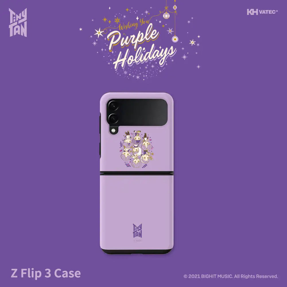 BTS - TinyTAN Purple Holidays Dual Guard Phone Case - BTS - Accessories - Harumio
