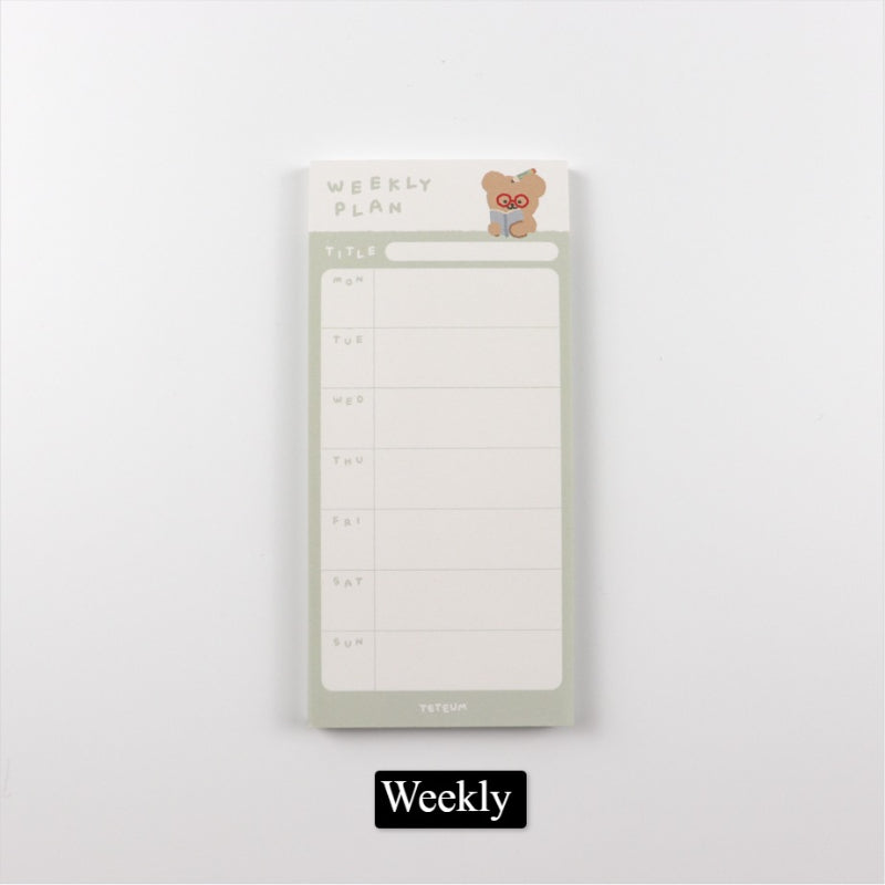 Teteum - Long Memo Pad