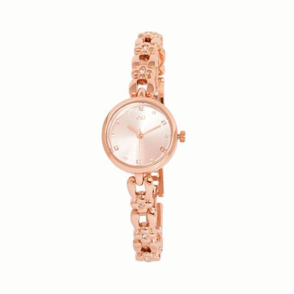 OST - Flower Band Rose Gold Metal Watch