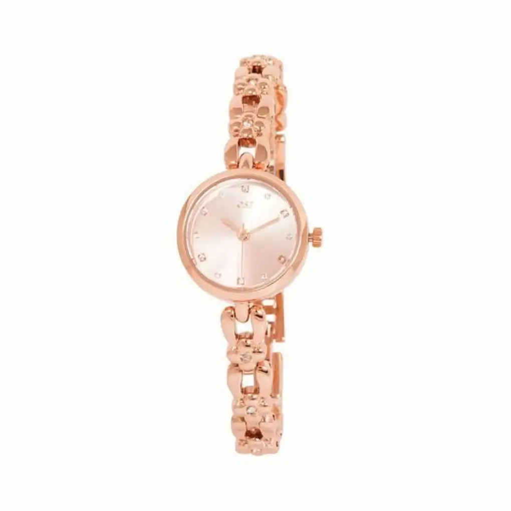 OST - Flower Band Rose Gold Metal Watch - OST - Watch - Harumio
