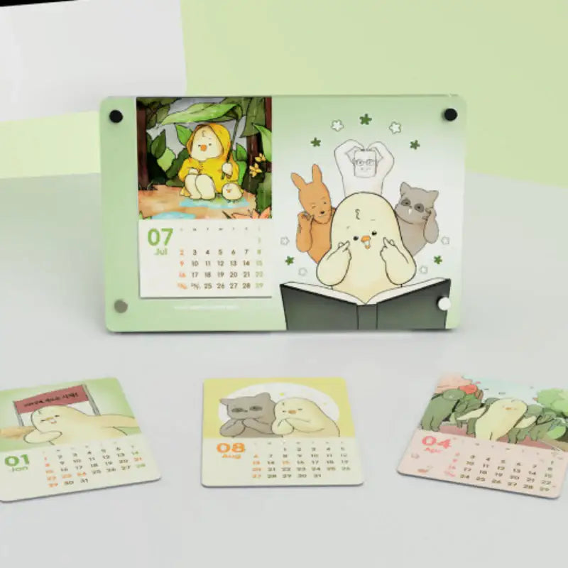 Graduate School Escape Journal - 2023 Acrylic Calendar - Webtoon Friends - Calendar - Harumio