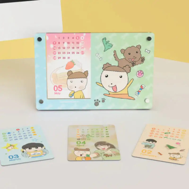 Maru Is a Puppy - 2023 Acrylic Calendar - Webtoon Friends - Calendar - Harumio