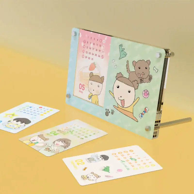 Maru Is a Puppy - 2023 Acrylic Calendar - Webtoon Friends - Calendar - Harumio