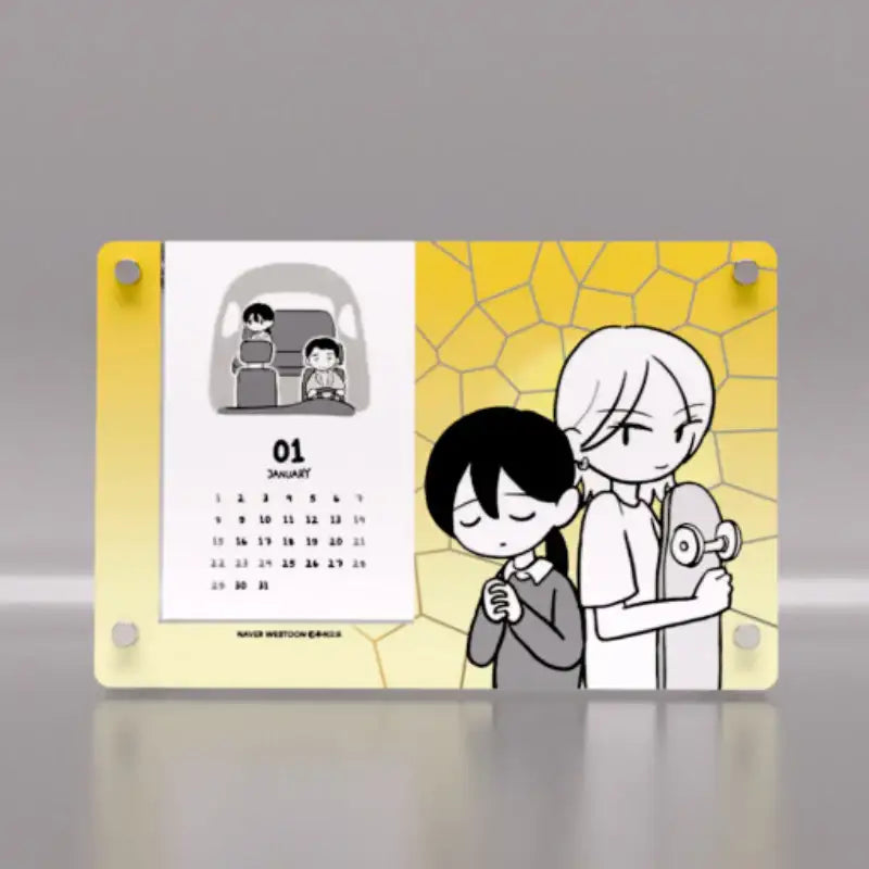 Push-off - 2023 Acrylic Calendar - Webtoon Friends - Calendar - Harumio