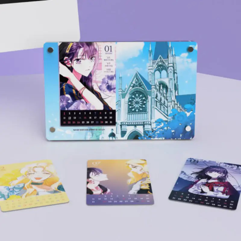 Your Throne - 2023 Acrylic Calendar - Webtoon Friends - Calendar - Harumio