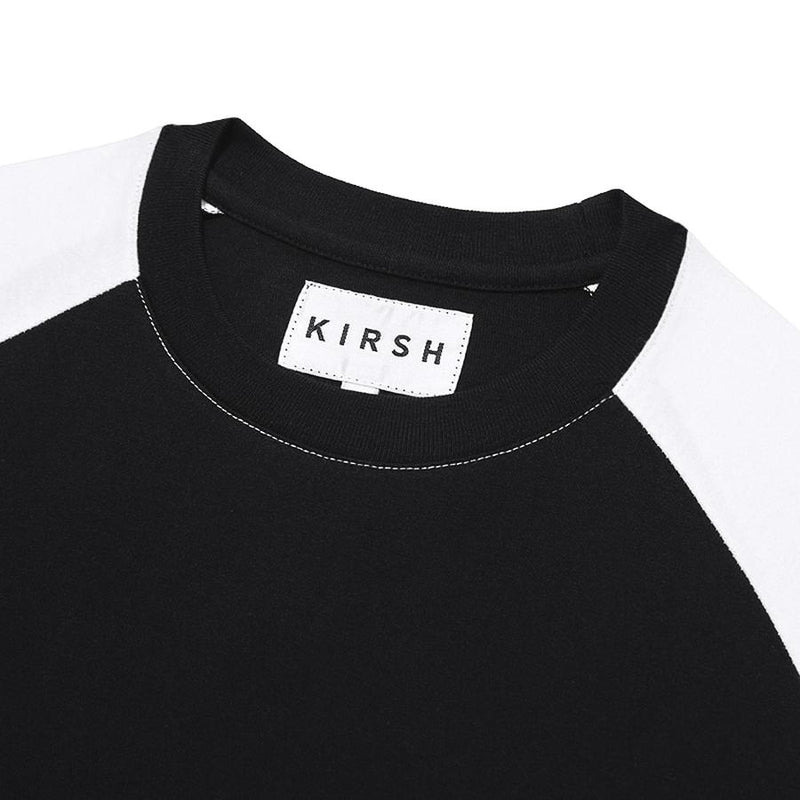 Kirsh - Short Sleeve Raglan T-Shirt - Black/White