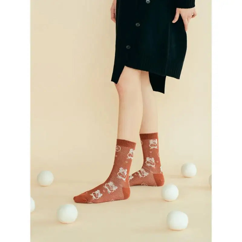 Dinotaeng - Papa Quokka Nordic Socks - Dinotaeng - Socks - Harumio