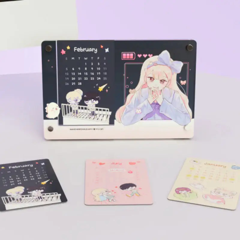 I Only Want to Beat You - 2023 Acrylic Calendar - Webtoon Friends - Calendar - Harumio