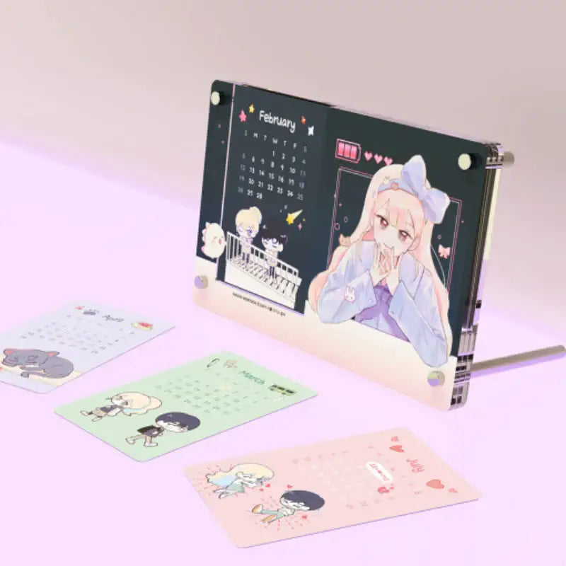I Only Want to Beat You - 2023 Acrylic Calendar - Webtoon Friends - Calendar - Harumio