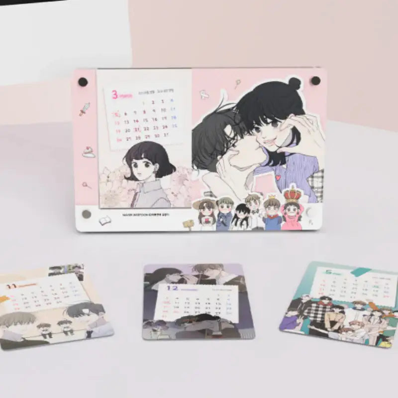 Romance 101 - 2023 Acrylic Calendar - Webtoon Friends - Calendar - Harumio