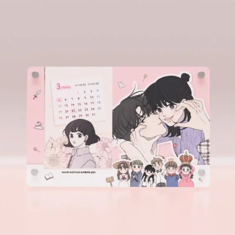 Romance 101 - 2023 Acrylic Calendar - Webtoon Friends - Calendar - Harumio