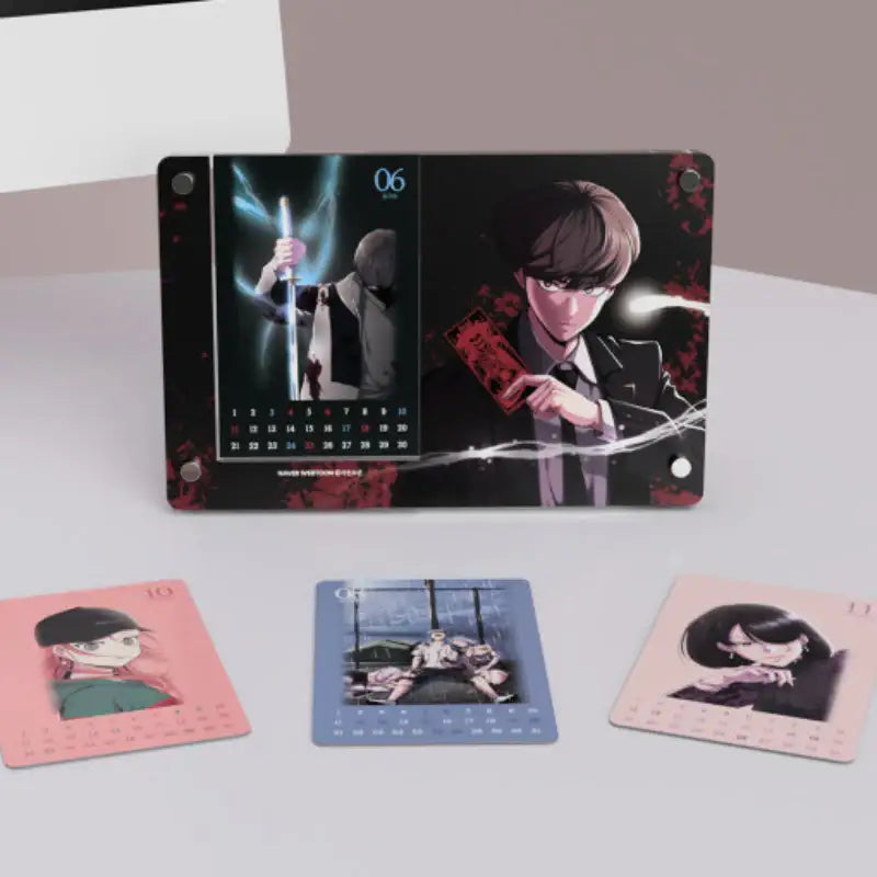 The Boy of Death - 2023 Acrylic Calendar - Webtoon Friends - Calendar - Harumio