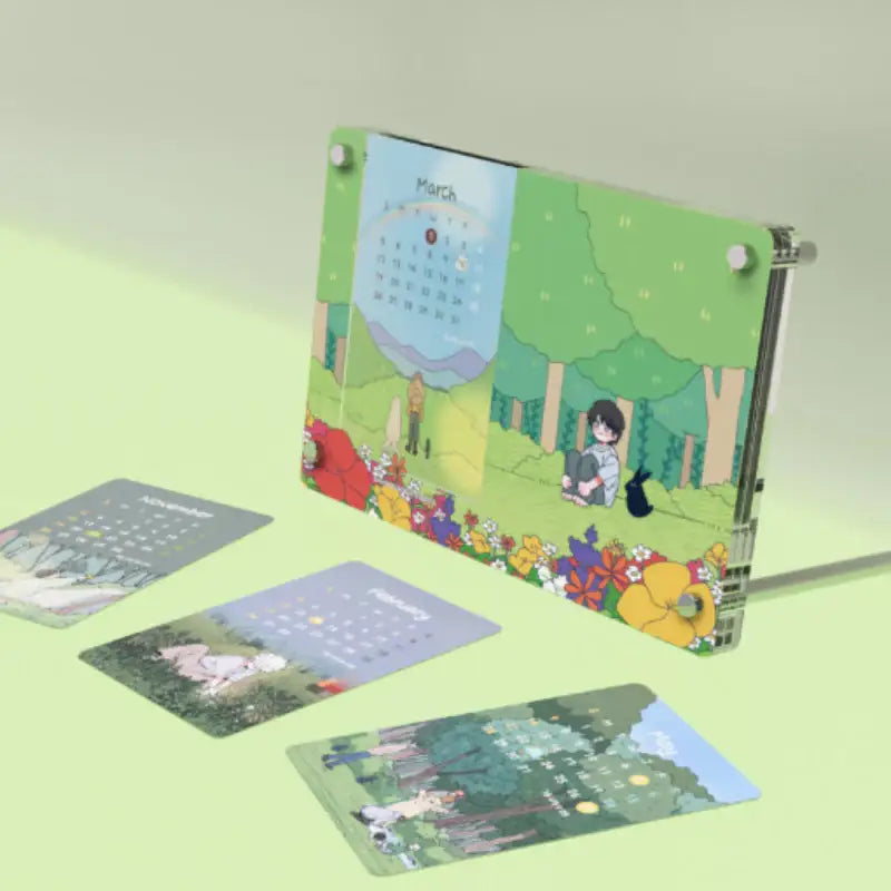 Dam of the Forest - 2023 Acrylic Calendar - Webtoon Friends - Calendar - Harumio