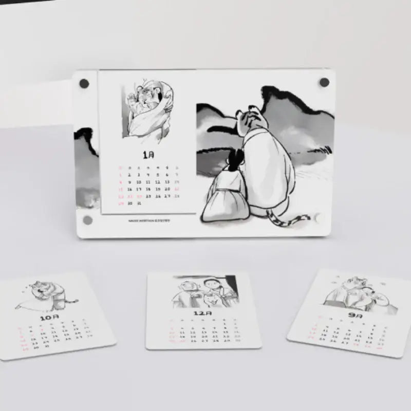Tale of the Tiger Bride - 2023 Acrylic Calendar - Webtoon Friends - Calendar - Harumio