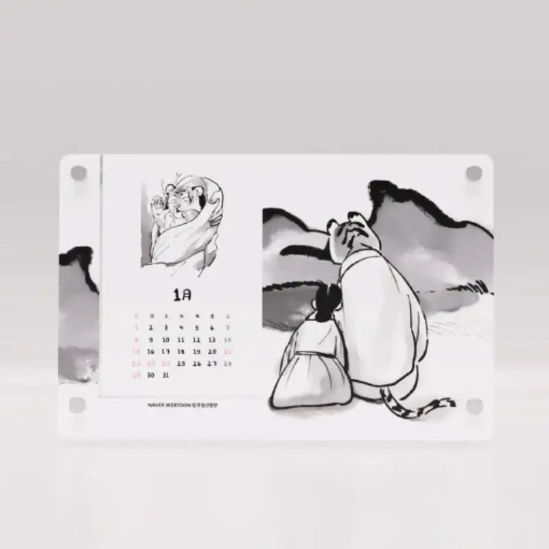 Tale of the Tiger Bride - 2023 Acrylic Calendar - Webtoon Friends - Calendar - Harumio
