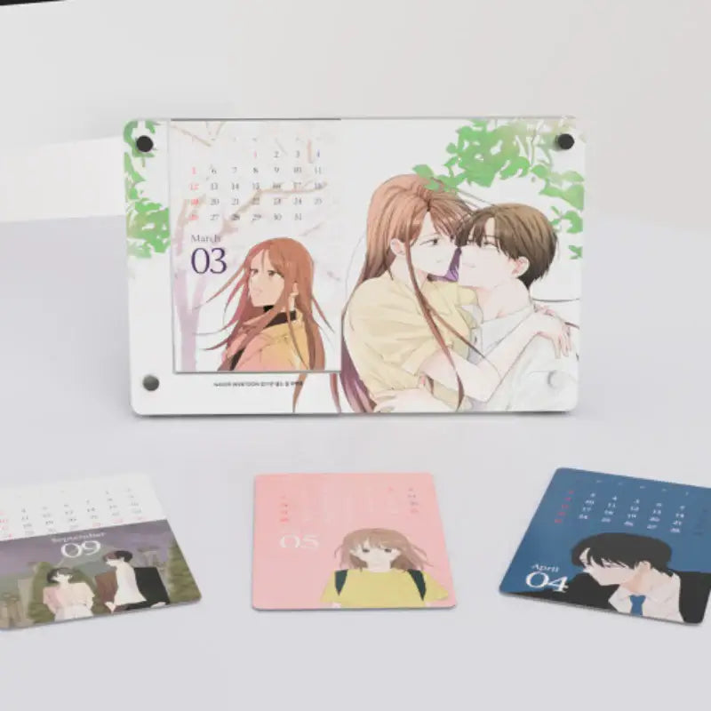 See You in My 19th Life - 2023 Acrylic Calendar - Webtoon Friends - Calendar - Harumio