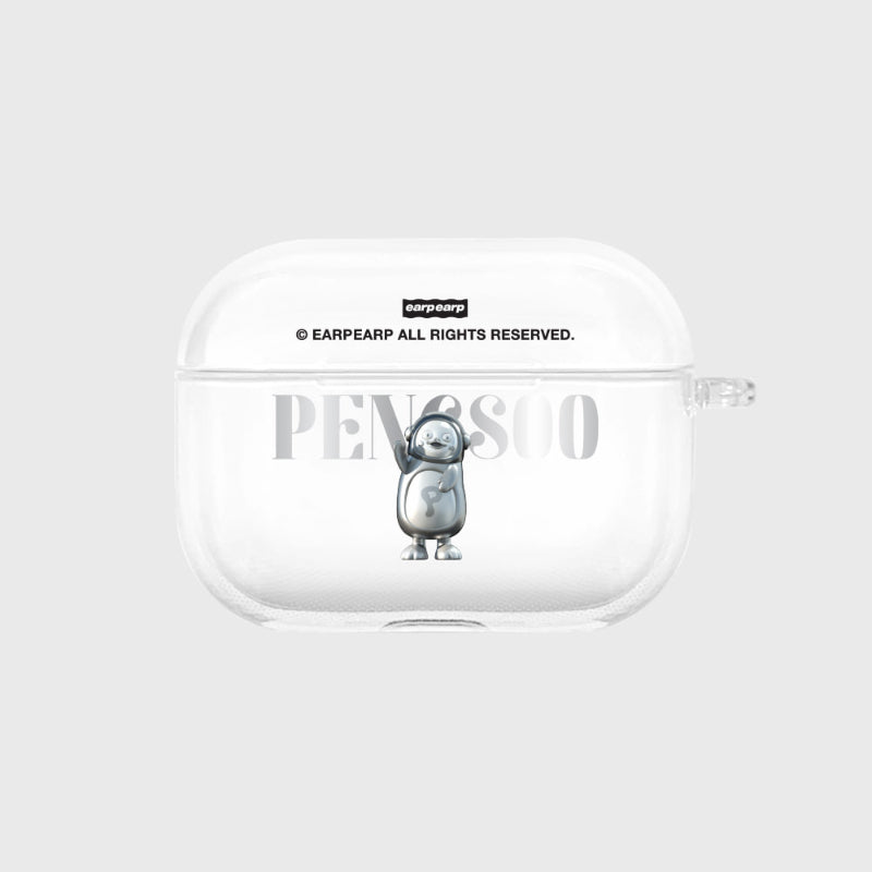 Earpearp x Pengsoo - Steel Pengsoo Airpods Pro Clear Hard Case