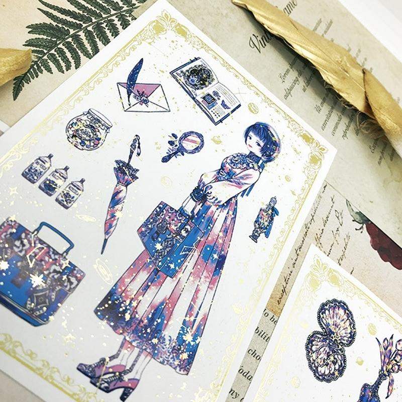 Libet - Gold Foil Cut-Out Removable Stickers - Libet - Stationary - Harumio