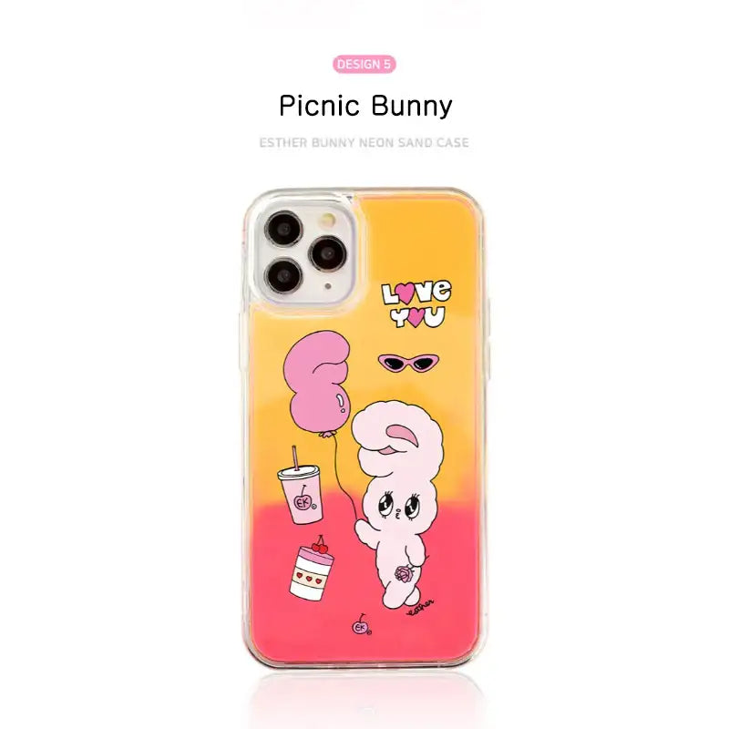 Esther Bunny - Neon Sand Phone Case (iPhone) - Esther Bunny - Phone Cases - Harumio