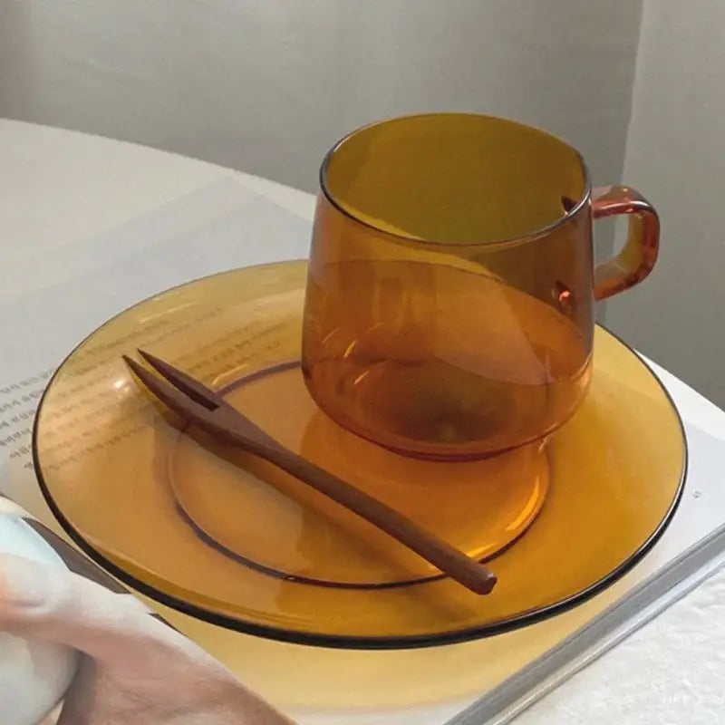 Like A Cafe - Amber Dessert Plate - Like A Cafe - Plates - Harumio