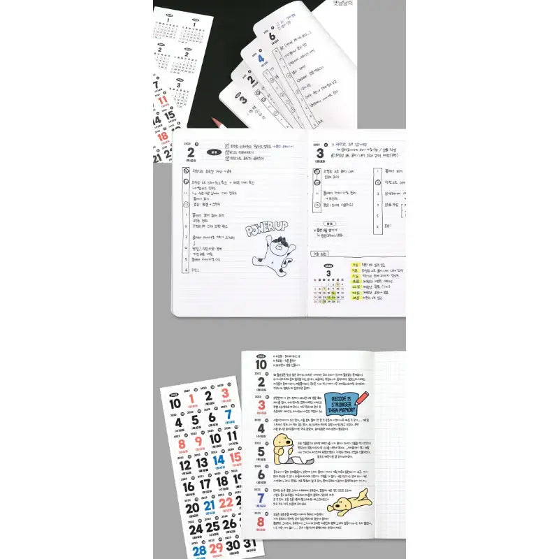 7321 DESIGN - 2023 Everyday Calendar Sticker Set - 10x10 - 2023 Calendars - Harumio
