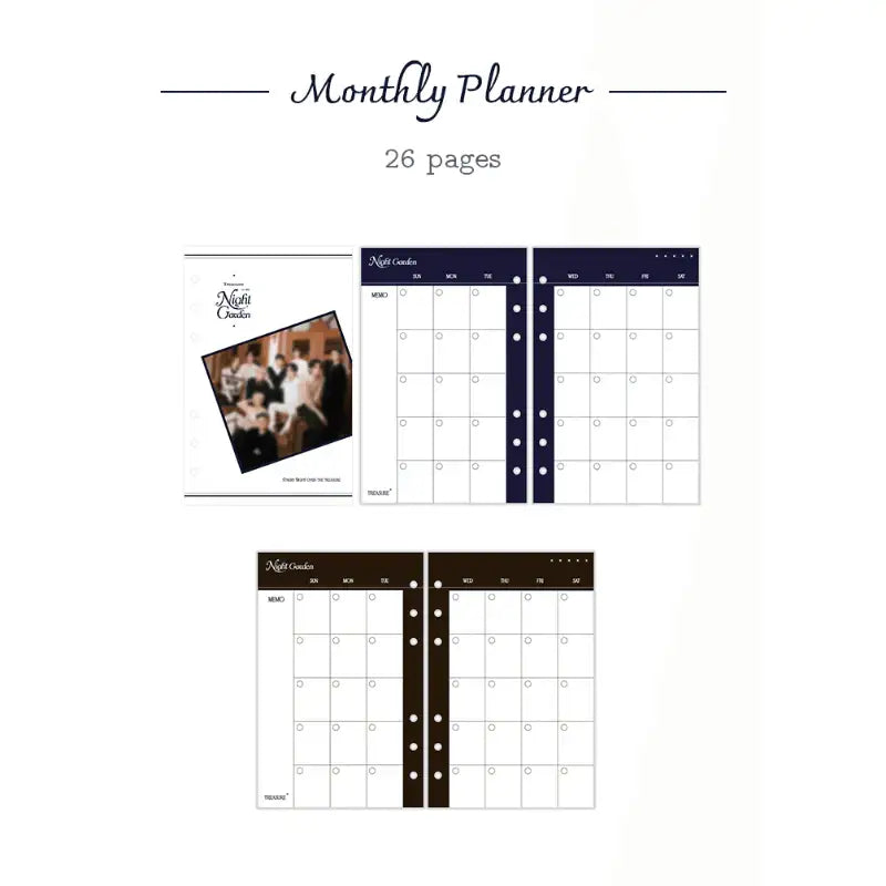 TREASURE - NIGHT GARDEN - PVC Cover Note - TREASURE - Notebooks & Notepads - Harumio