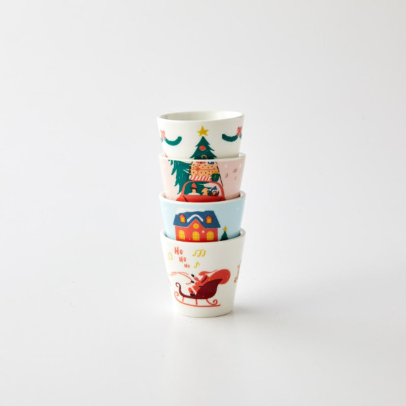 Korean Santa Fairy Village - Soju Glass 4P Set