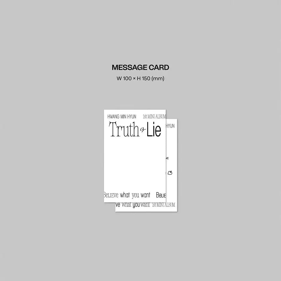 Hwang Minhyun - Truth Or Lie : 1st Mini Album (Deluxe Limited Edition) - Hwang Minhyun - Album - Harumio