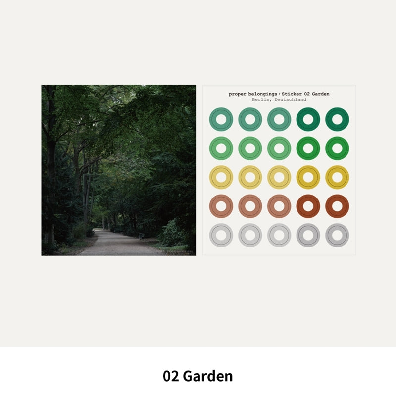 proper belongings - Colorful Doughnut Sticker Set