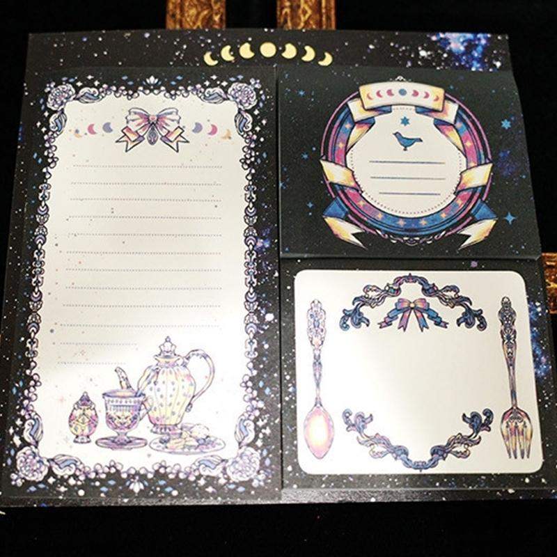 Libet - Moon And Tea Time Sticky Note Set - Libet - Stationary - Harumio
