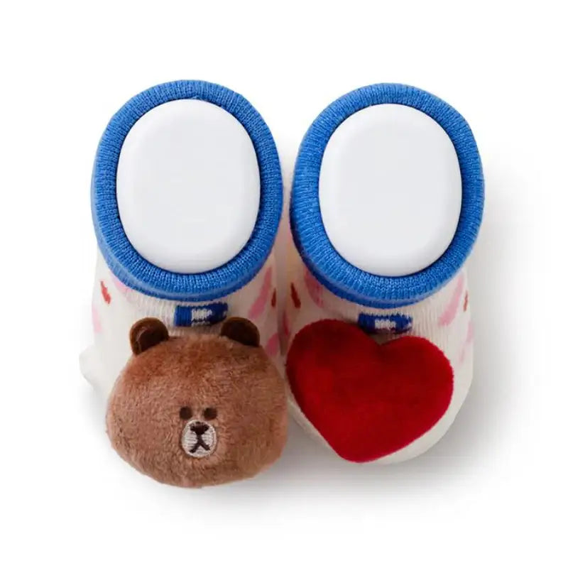 Line Friends - Brown Infant Doll Socks - Line Friends - Socks - Harumio