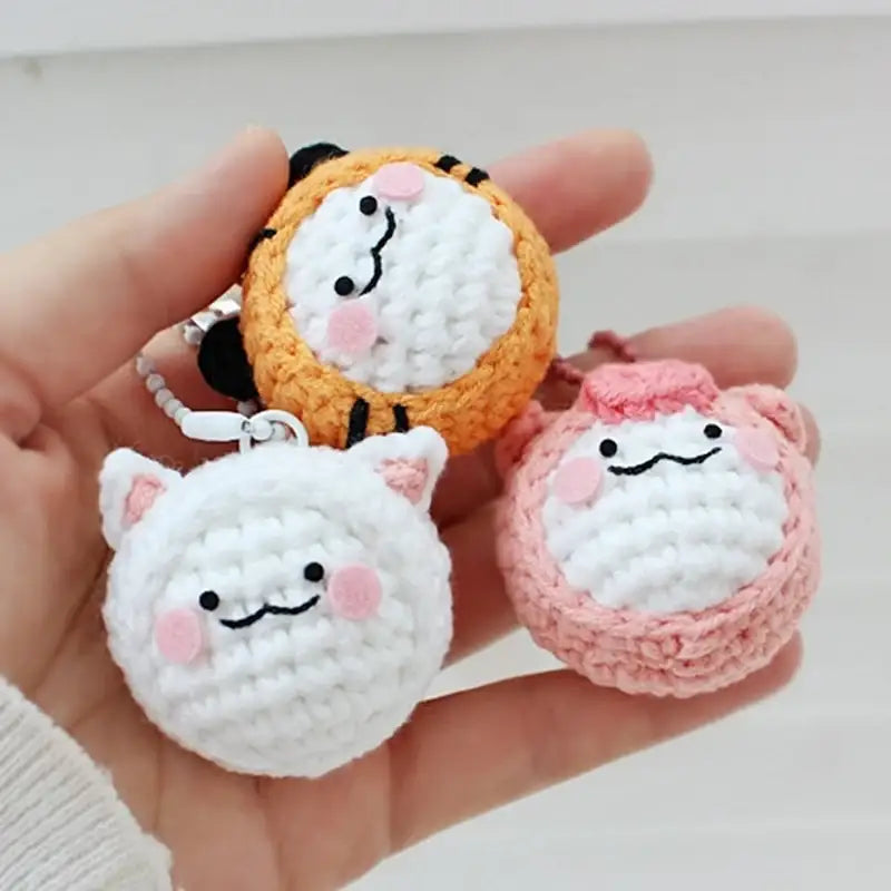 Ikmyeong - Animal Face Hand-Knitted Keyring V.2 - Ikmyeong Shop - Keyrings - Harumio