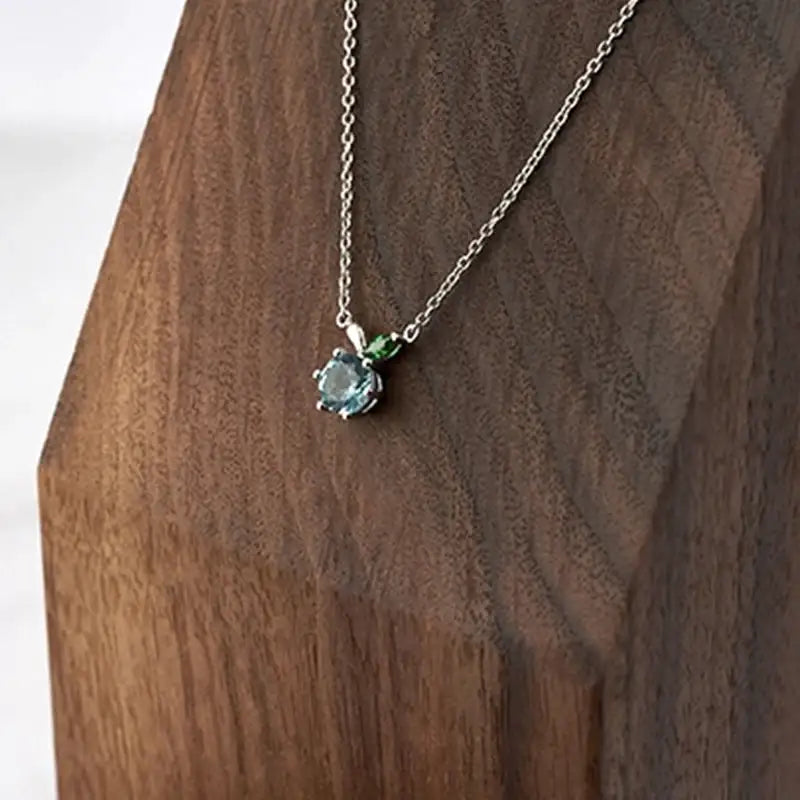 Green Apple Paradise - Silver Necklace - Green Apple Paradise - Jewelry - Harumio