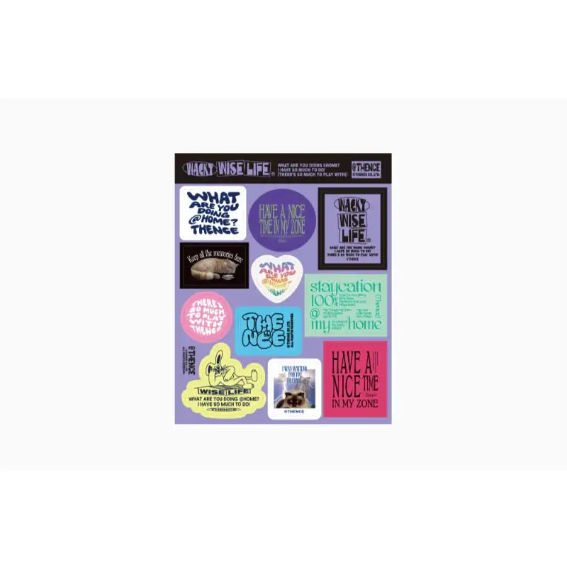THENCE - Wacky Wise Life Glitter Clear Sewing Multi Case - THENCE - Pouches - Harumio