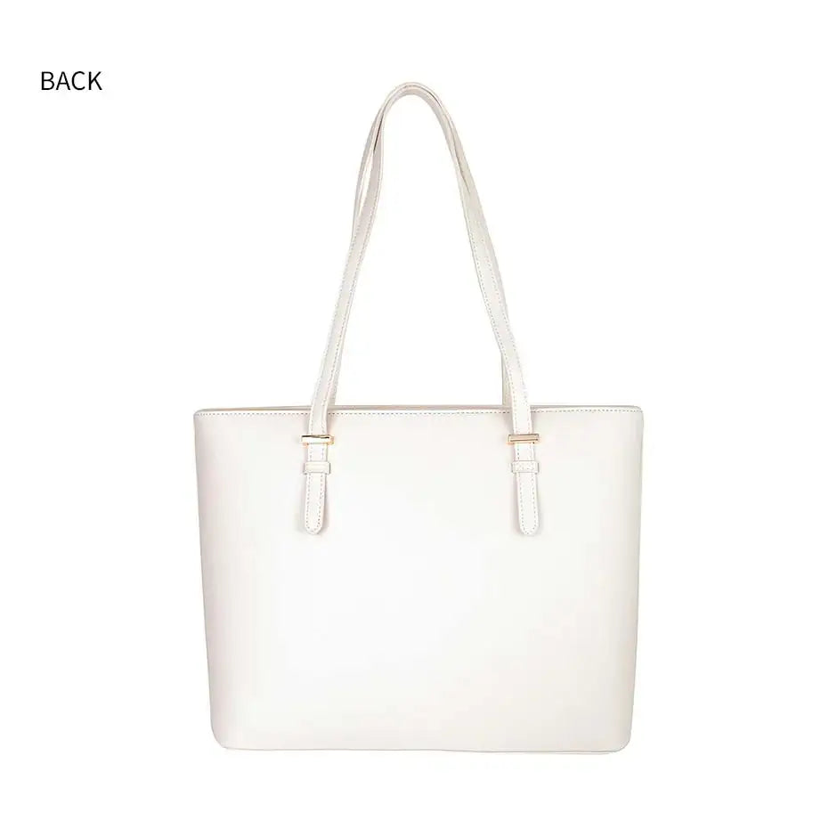CLUE - Silver Point Ivory Big Shopper Bag - CLUE - Bag - Harumio