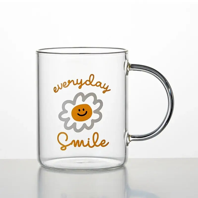 Korean ON Smile - Heat Resistant Glass Mug 2P Set