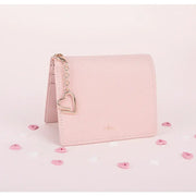 CLUE - Pastel Heart Keyring Pink Bifold Wallet - CLUE - Accessories - Harumio