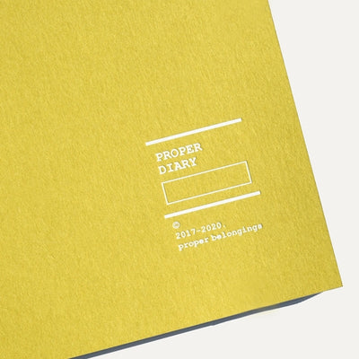 proper belongings - Proper Diary No.4