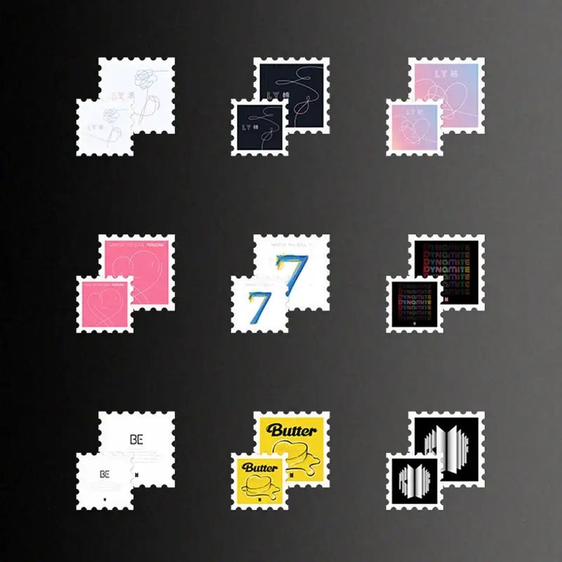 BTS - Proof - Album Postage Stamp Sticker Set - BTS - Stickers - Harumio