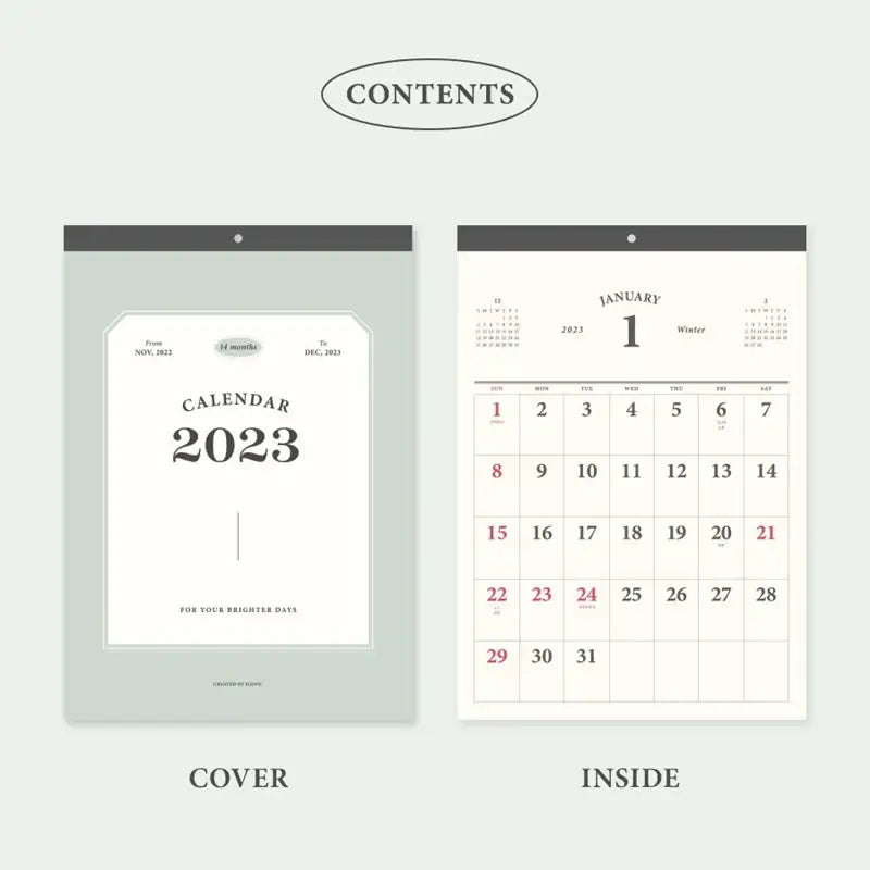ICONIC - 2023 Wall Calendar - 10x10 - 2023 Calendars - Harumio