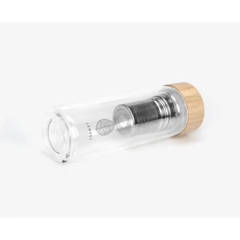 LEAVES- Bamboo Glass Tea Tumbler - LEAVES - Kitchenware - Harumio