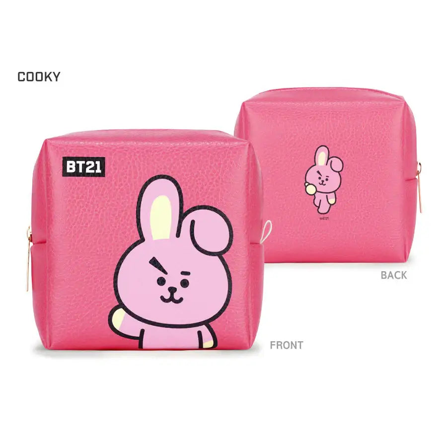 BT21 x Monopoly - PU Square Pouch - Medium - Monopoly - Accessories - Harumio