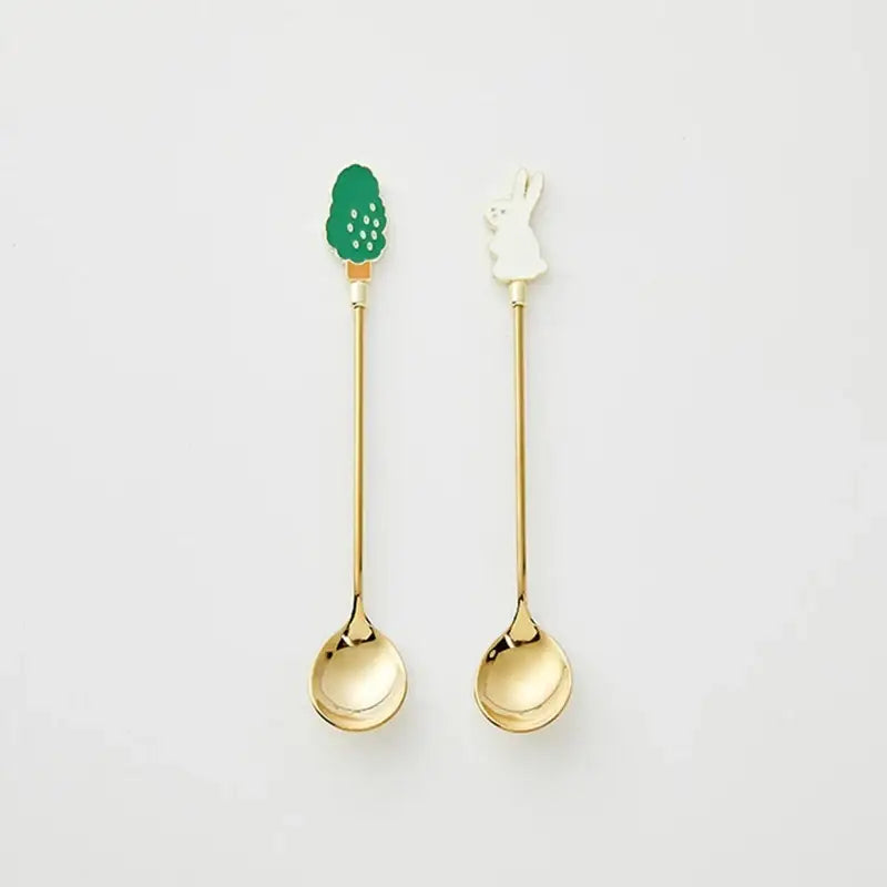 Korean Little Buddy - Teaspoon / Teafork - Modern House - Tableware - Harumio